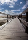 Chesil beach boardwalk Royalty Free Stock Photo