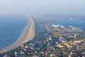 Chesil beach near portland in Weymouth Dorset Royalty Free Stock Photo