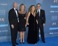 Chesley Sullenberger & Lorrie Sullenberger & Tom Hanks & Rita Wilson Royalty Free Stock Photo