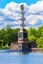Chesme column in the Catherine Park in Tsarskoye Selo, Pushkin, Russia