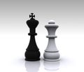 Chess 3D - Metaphor Royalty Free Stock Photo