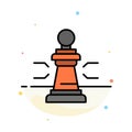 Chess, Advantage, Business, Figures, Game, Strategy, Tactic Abstract Flat Color Icon Template