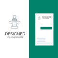 Chess, Advantage, Business, Figures, Game, Strategy, Tactic Grey Logo Design and Business Card Template