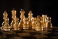 Chess is aogic Board game with special pieces on a 64-cell Board for two opponents, combining elements of art in terms of chess Royalty Free Stock Photo