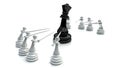 Chess battle 1 Royalty Free Stock Photo