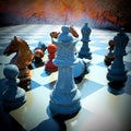 Chess battle Royalty Free Stock Photo