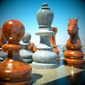 Chess battle Royalty Free Stock Photo