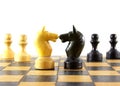 Chess battle Royalty Free Stock Photo