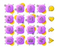 Chess, Bitcoin system and Copy documents line icons. For web app, printing. App 3d buttons icons. Vector