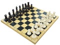 Chess board with chess figures Royalty Free Stock Photo