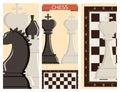 Chess board and chessmen vector strategy cards play leisure battle choice tournament tools