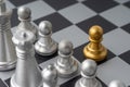 Chess board closeup background Royalty Free Stock Photo