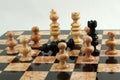 Chess board Fallen King