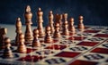 Chess board figures Royalty Free Stock Photo