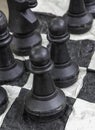 Chess board figures Royalty Free Stock Photo