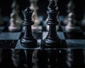 CHESS A BOARD GAME....BRAIN GAMES Royalty Free Stock Photo