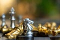 Chess board game, business competitive concept Royalty Free Stock Photo