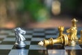 Chess board game, business competitive concept Royalty Free Stock Photo