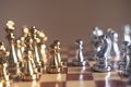 Chess board game, business competitive concept Royalty Free Stock Photo