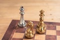 Chess board game, business competitive concept Royalty Free Stock Photo