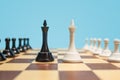 The chess board and game concept of business ideas and competition. Royalty Free Stock Photo
