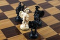 Chess board game concept of power and bravery. Royalty Free Stock Photo