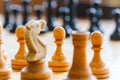 Chess board game play battle position strategy Royalty Free Stock Photo