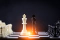 Chess board game Strategy,Planning and Decision concept Royalty Free Stock Photo
