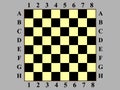 Chess board on grey background vector illustration Royalty Free Stock Photo