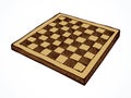 Chess board. Vector drawing Royalty Free Stock Photo