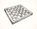 Chess board. Vector drawing Royalty Free Stock Photo