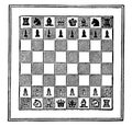 The Chess Board vintage illustration