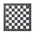 Chess boards on wooden background. Draughts, game with pieces in black and white. Vector