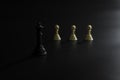 Chess business concept, leader & success