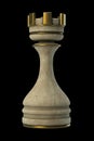 Chess Castle Stone isolated