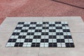 Chess or checker board made with pieces of glass Royalty Free Stock Photo