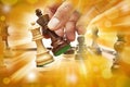 Chess Conflict Business Strategy Trade Royalty Free Stock Photo