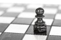 Chess. Chess board. Wooden chess pieces. black and white Royalty Free Stock Photo