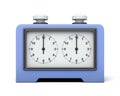 Chess clock front view on white background. 3d renderin