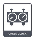 chess clock icon in trendy design style. chess clock icon isolated on white background. chess clock vector icon simple and modern Royalty Free Stock Photo