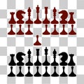 Chess concept of leadership. Victory Royalty Free Stock Photo