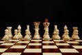 Chess conflict Royalty Free Stock Photo
