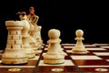 Chess conflict Royalty Free Stock Photo