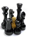 Chess confrontation Royalty Free Stock Photo