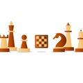 Chess debut, tournament event, chess club, strategy concept