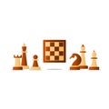 Chess debut, tournament event, chess club, strategy concept