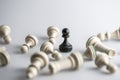 Chess figure, business concept strategy, leadership, team and success