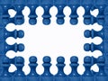 Chess figure frame 2 Royalty Free Stock Photo