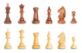 Chess figure isolated on the white