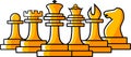 Chess figures illustration